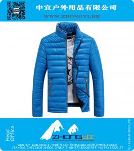 Winter Men Jacket Outdoor Stand Collar Mens OverCoat Male Fashion Warm Wea Slim Fit Windbreaker Mens Outerwear