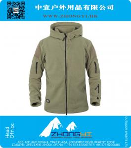 Winter Tactical Jacket Military Uniform Outdoor Soft Shell Fleece Hoody Jacket Men Thermal Hunting Clothing Casual Hoodies